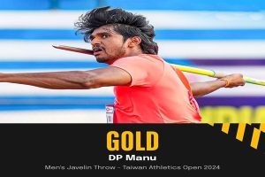 DP Manu wins gold in javelin at Taiwan Athletics Open