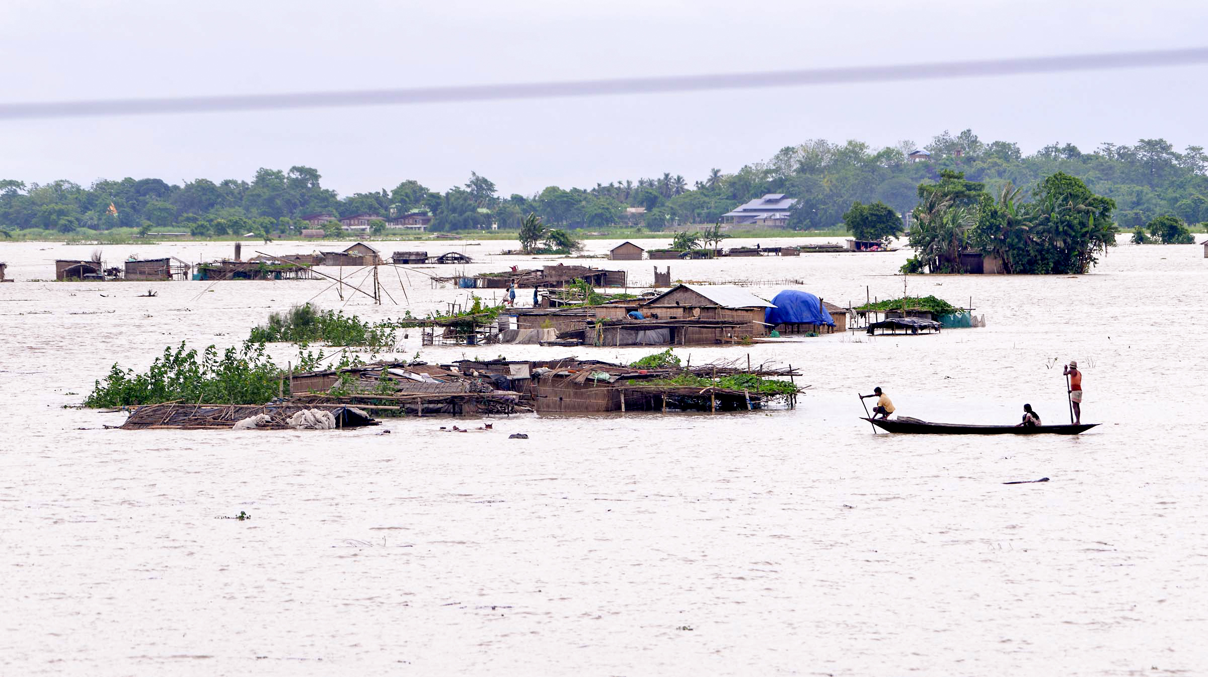 Assam floods: 95 forest camps submerged at Kaziranga National Park