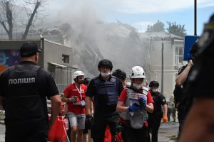 Russian missile attacks kill at least 41, hit children's hospital, Ukraine says