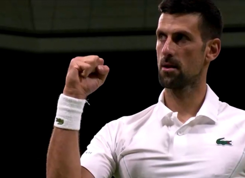 Djokovic lets rip after majestic performance, Zverev bows out