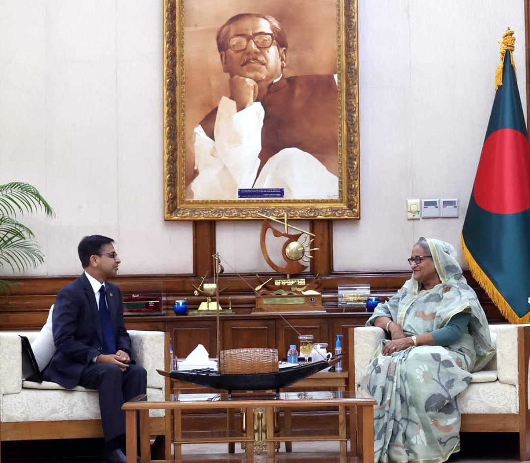 Indian High Commissioner Pranay Verma Meets Bangladesh PM Sheikh Hasina