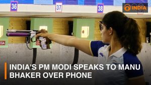 PM Modi speaks to Manu Bhaker over phone | Paris Olympics