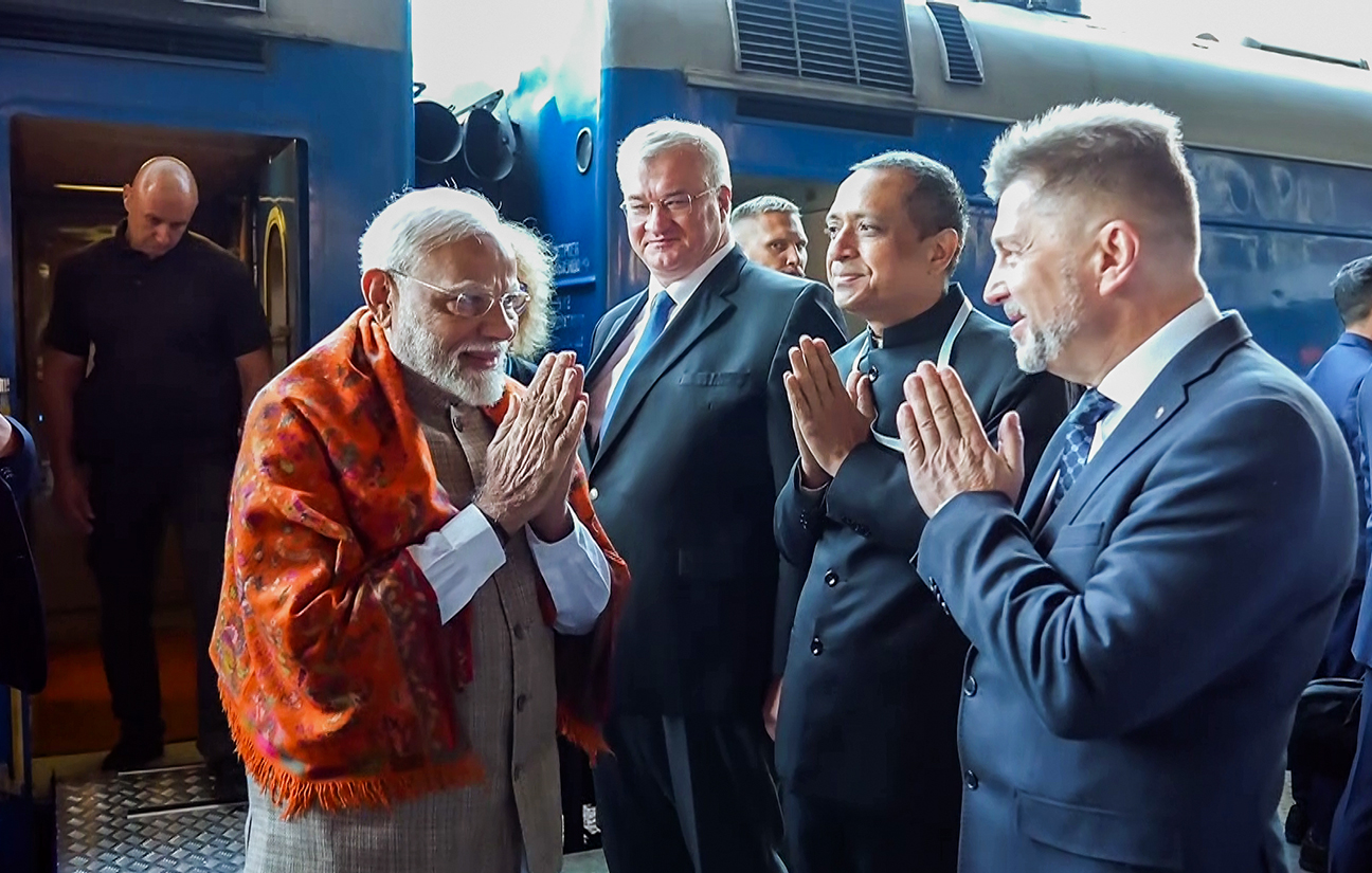 PM Modi arrives in Kyiv, first-ever visit by Indian Prime Minister