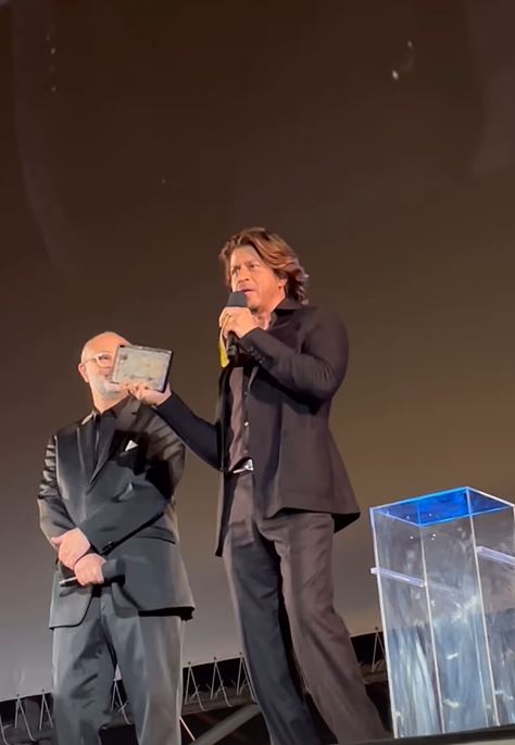 Bollywood icon Shah Rukh Khan honoured with Pardo Alla Carriera award, charms audience with his speech