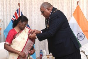 President Droupadi Murmu conferred with Fiji's highest civilian award