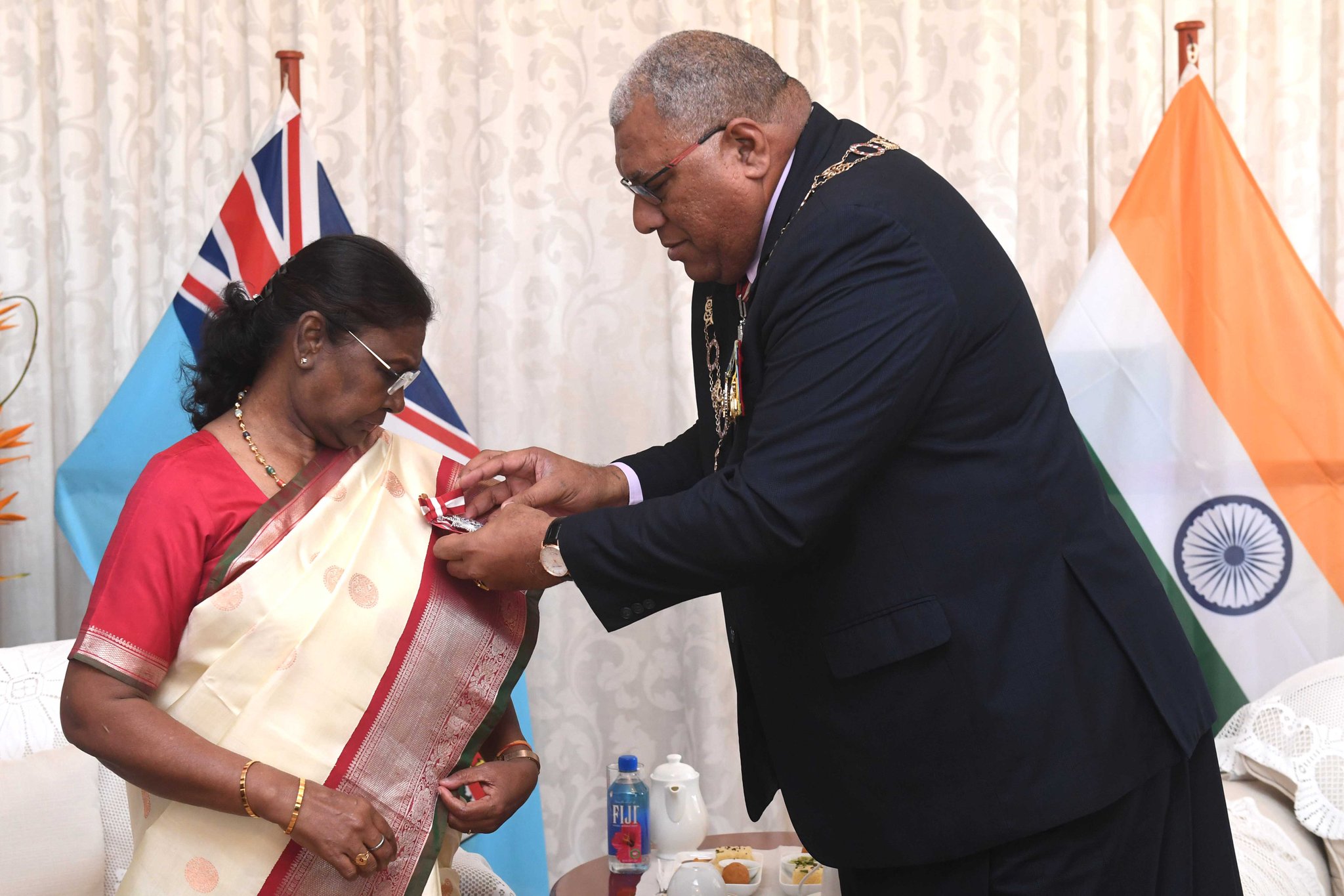 President Droupadi Murmu conferred with Fiji’s highest civilian award