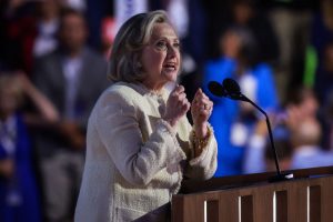 We have him on the run now: Hillary Clinton takes jab at Donald Trump at Democratic Convention