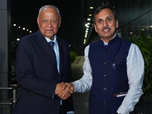 Mauritius Vice President arrives in Delhi to attend 19th CII India-Africa Business Conclave