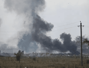 Ukrainian drone attack triggers earthquake-sized blast at arsenal in Russia's Tver region