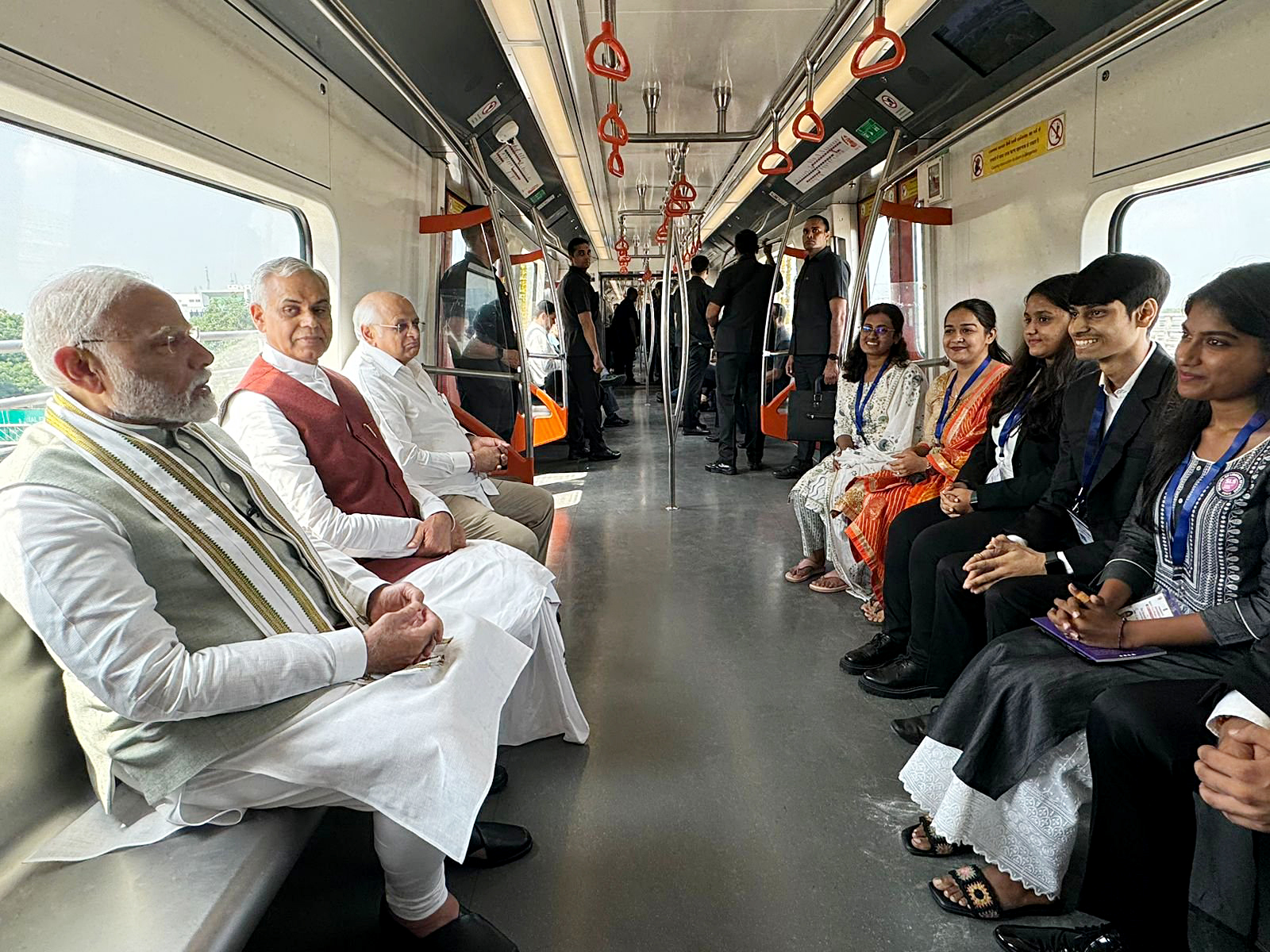 PM Modi inaugurates 2nd phase of Ahmedabad Metro Rail Extension