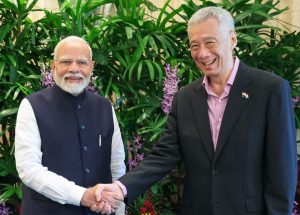 PM Modi attends lunch hosted by Singapore's Senior Minister Lee Hsein Loong