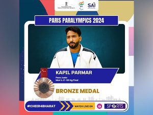 Kapil Parma clinches bronze in men’s -60kg J1 judo at Paris Paralympics