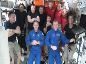 NASA's Sunita Williams and Butch Wilmore welcome SpaceX Crew-9 at the ISS