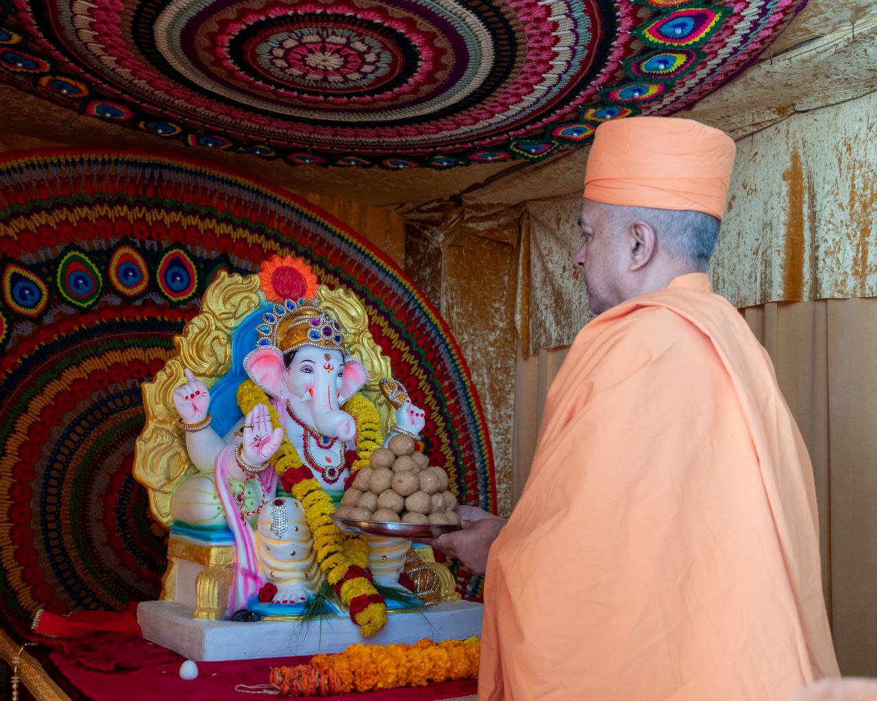 Ganesh Chaturthi Celebrated at BAPS Hindu Mandir in Abu Dhabi DD India