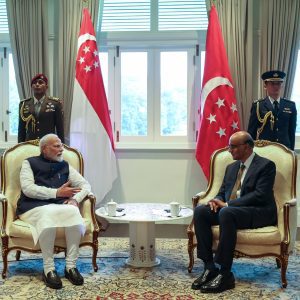 PM Modi calls on Singapore President Tharman Shanmugaratnam, thanks his "passionate support" to partnership with India