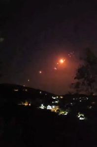 Air raid sirens, explosions as rocket barrages from Lebanon fly into Israel