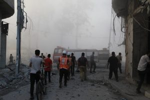 Israeli fire kills dozens in Gaza, polio vaccinations in full swing