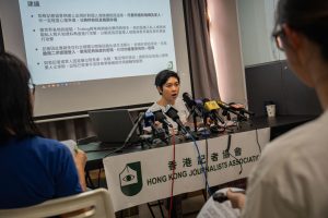 Hong Kong press group says dozens of journalists harassed