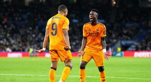 Vinicius, Mbappe penalties give Real Madrid 2-0 win at Sociedad