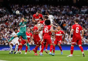 Soccer: Late goals from Ruediger and Endrick give Real Madrid nervy win over Stuttgart