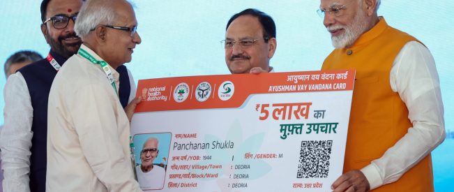 PM Modi unveils Ayushman Vaya Vandana Card, free healthcare for all seniors above 70