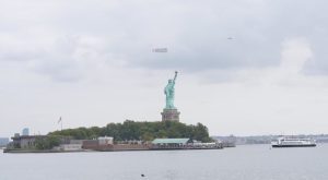 Airline banner over New York City's Hudson River calls to stop genocide of Hindus in Bangladesh