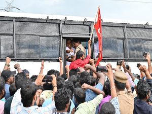 Police detain union leaders as strike at Samsung facility in Tamil Nadu enters second month