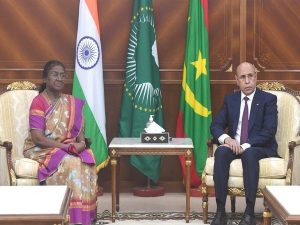 President Murmu holds talks with Mauritanian President Mohamed Ould Ghazouani