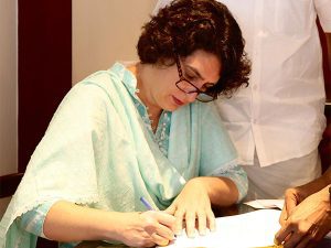 Priyanka Gandhi files nomination for Wayanad bypoll