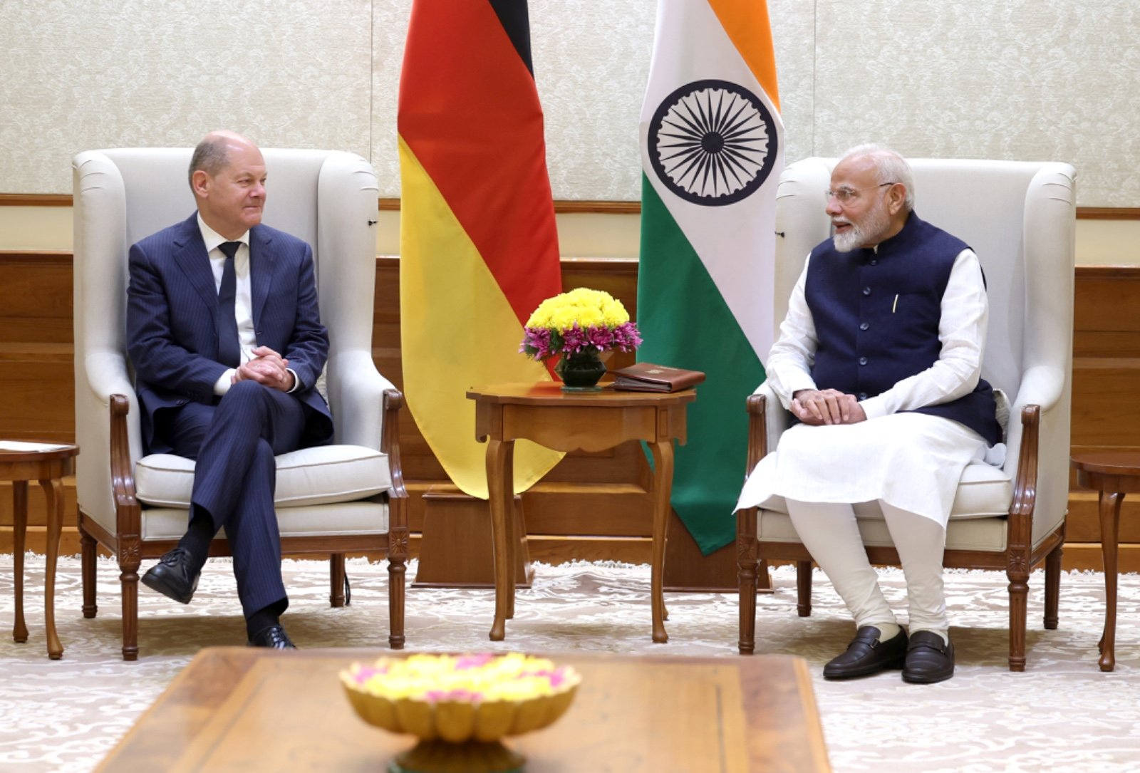 German Chancellor Olaf Scholz calls for ‘political solutions’ to Russia-Ukraine, West Asia conflicts during India visit