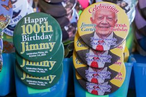 Former US president Jimmy Carter celebrates 100th birthday