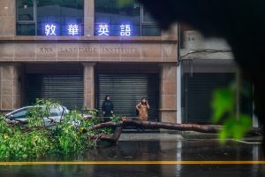 Taiwan re-opens, mopping up after Typhoon Krathon