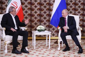 Russia's Putin cements ties with Iranian president in Central Asia meeting