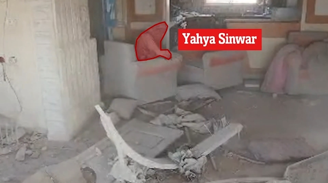 Sinwar threw stick at drone just before death, according to Israel video