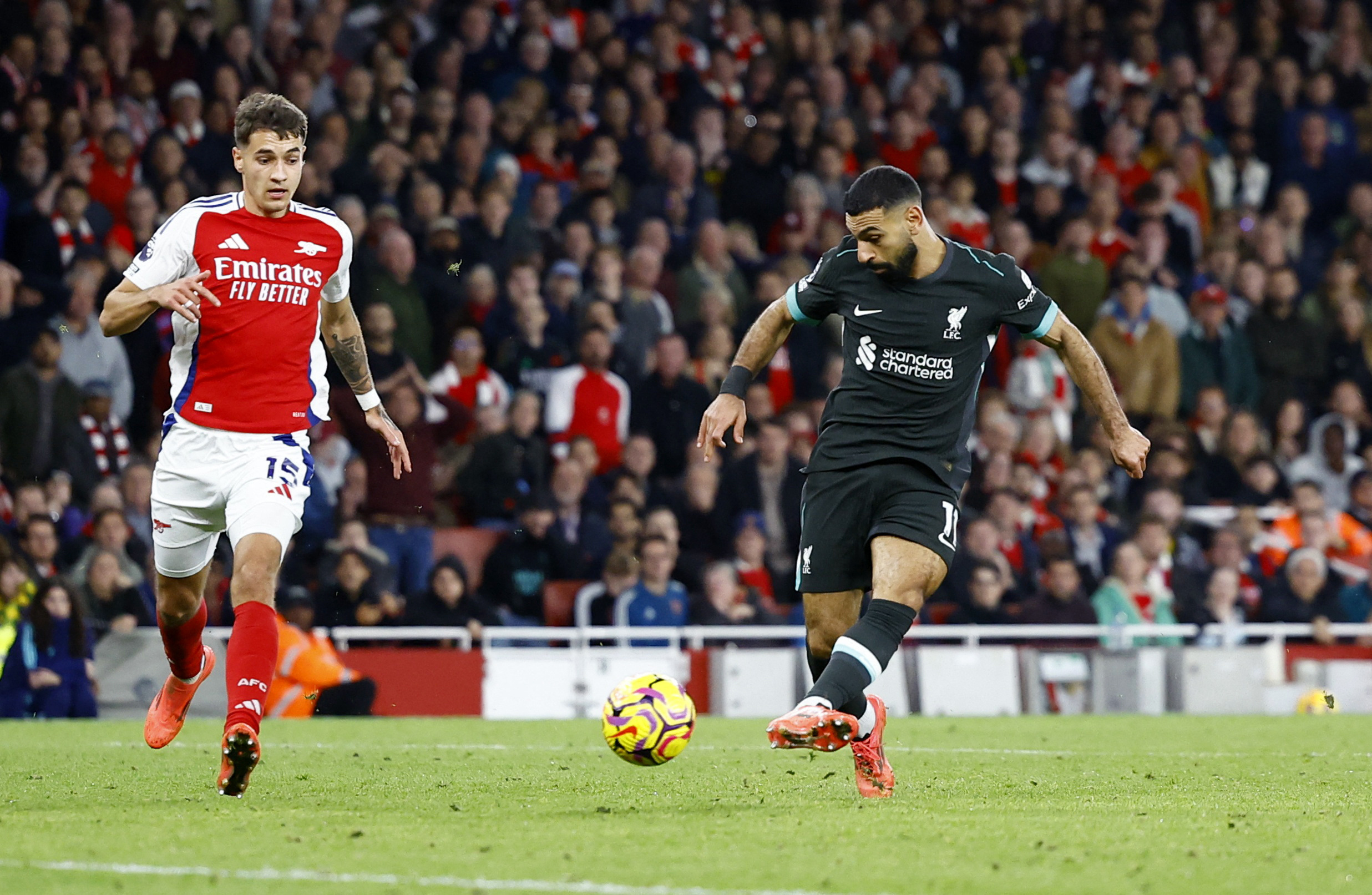 Salah’s late equaliser earns Liverpool 2-2 draw at Arsenal