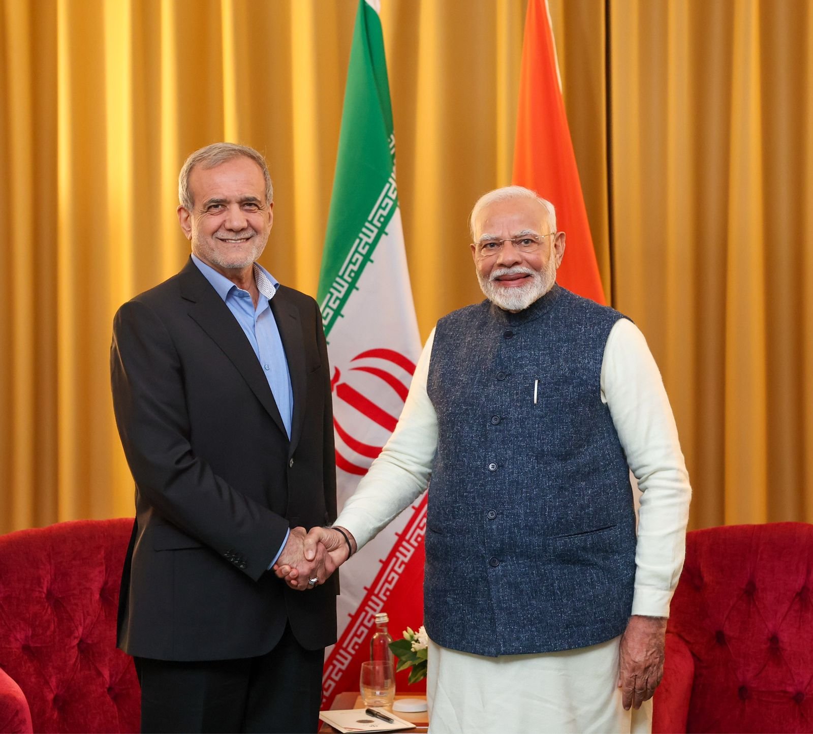 Prime Minister Modi and Iranian President Pezeshkian discuss ways to strengthen cooperation