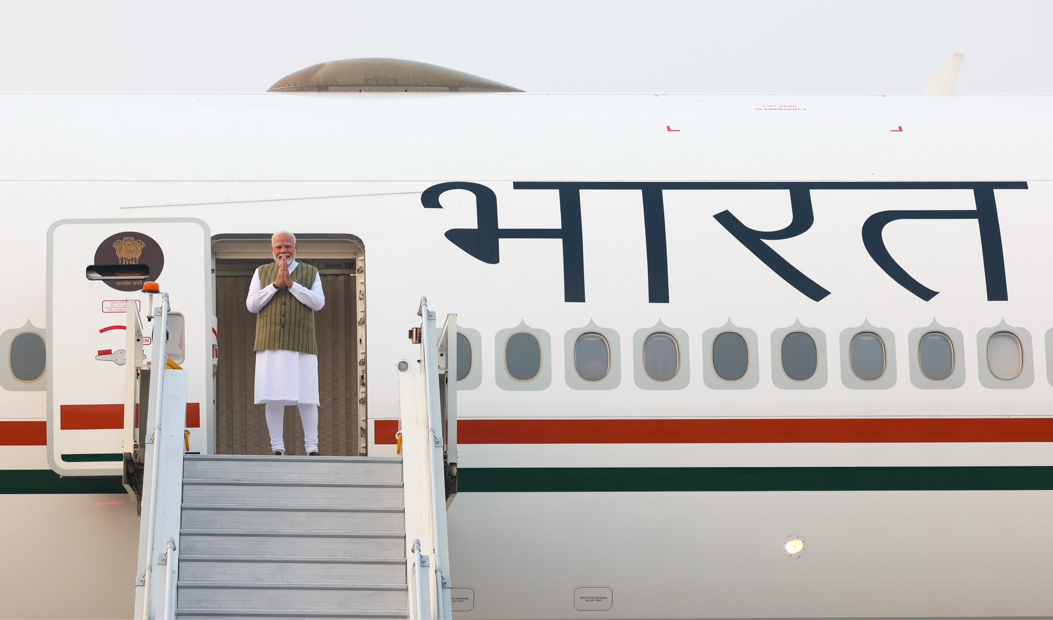 PM Narendra Modi lands in Kazan to attend 16th BRICS Summit