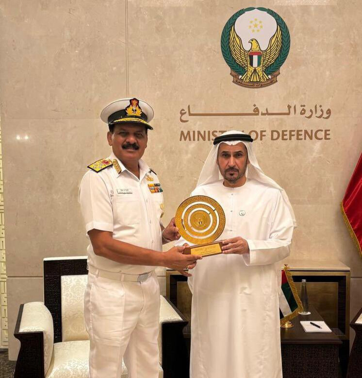 Navy Chief Admiral Dinesh K. Tripathi strengthens defence ties with UAE during official visit