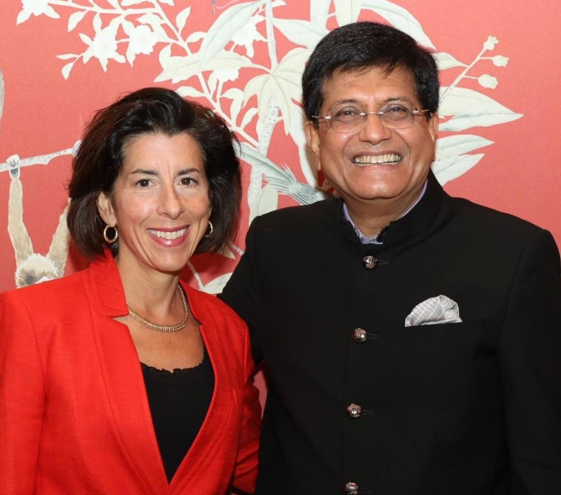 Piyush Goyal, Gina Raimondo discuss US investment in 20 upcoming industrial cities in India