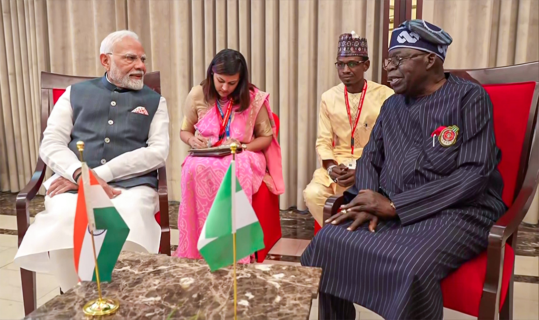 PM Modi receives ceremonial welcome in Abuja, begins bilateral talks with Nigerian President Tinubu