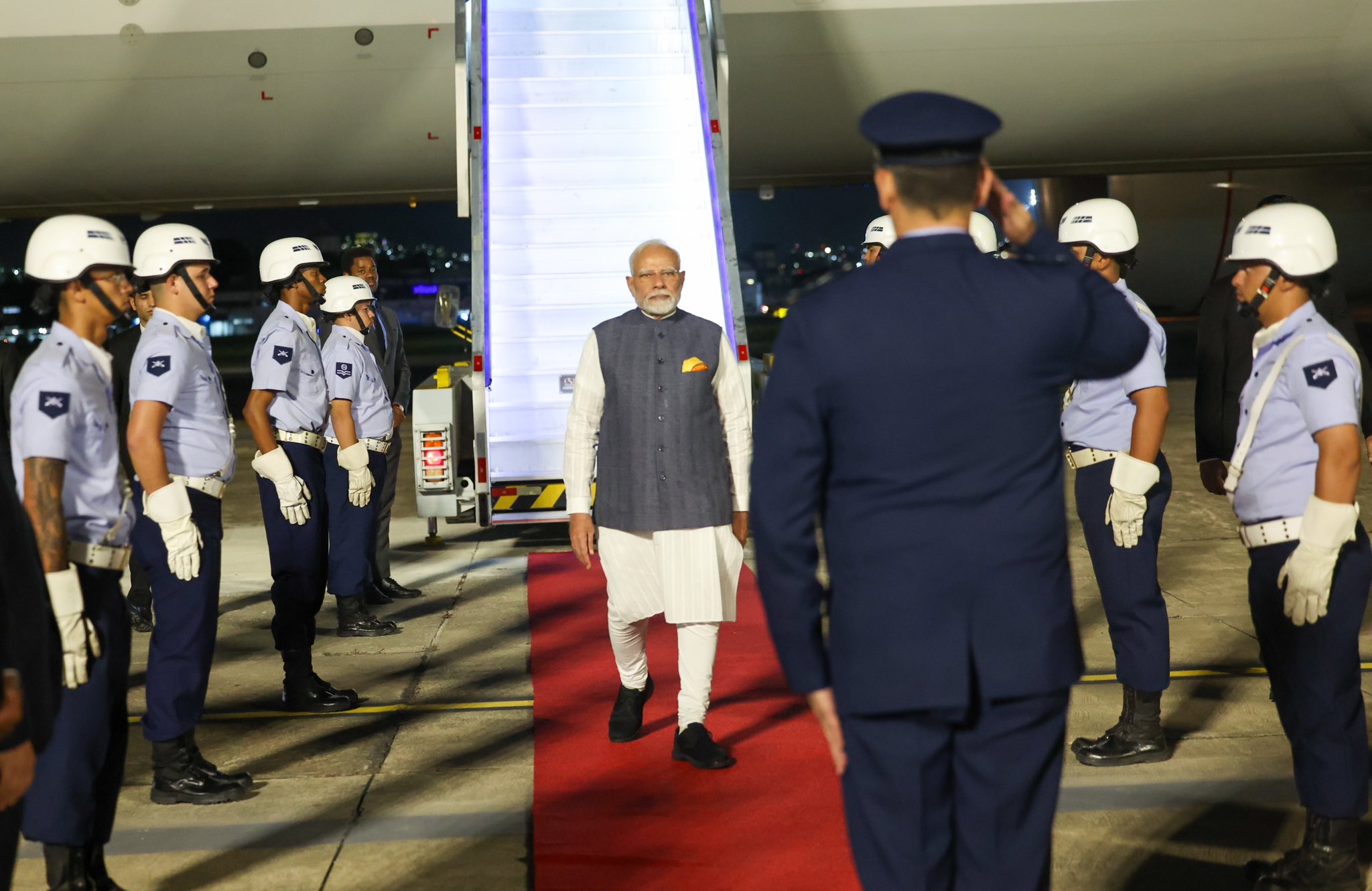 PM Modi arrives in Brazil for G20 Summit