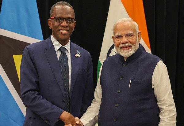 PM Modi and PM Pierre discuss ways to enhance India-St Lucia ties