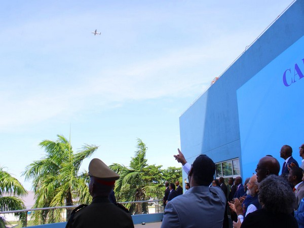 Indian Dornier 228 aircraft fly past marks India-CARICOM summit in Guyana