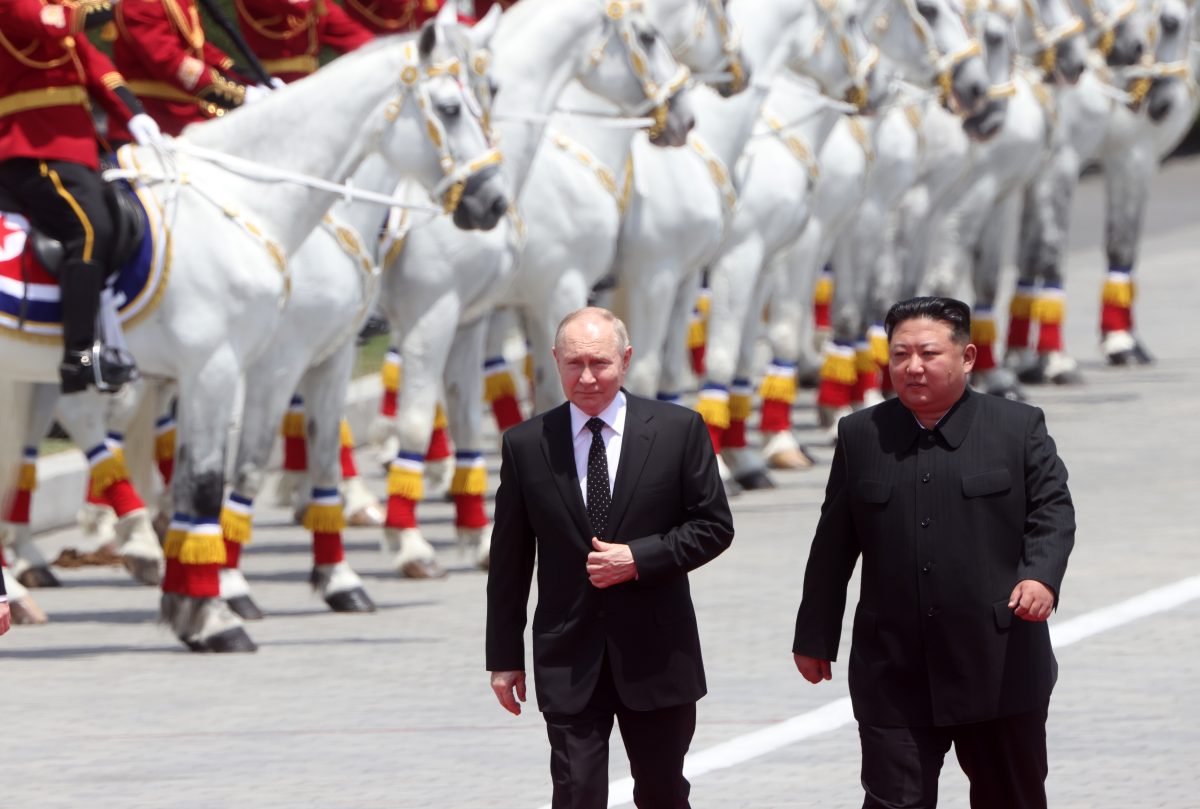 North Korea’s Kim voices full support for Russia, sends National Day message to Putin, KCNA says