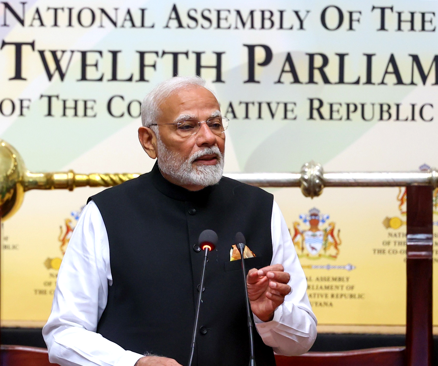 PM Modi addresses national assembly of Guyana, Calls for universal cooperation and strengthening ties between India and Guyana