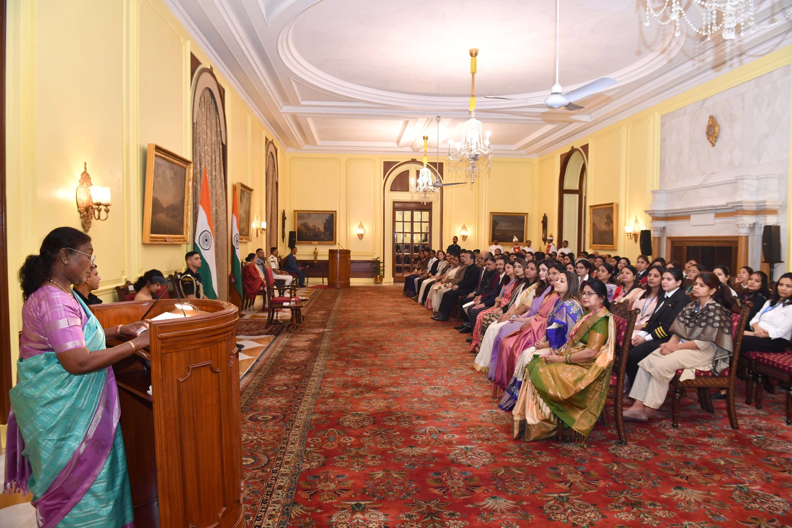 President Murmu commends women achievers in aviation