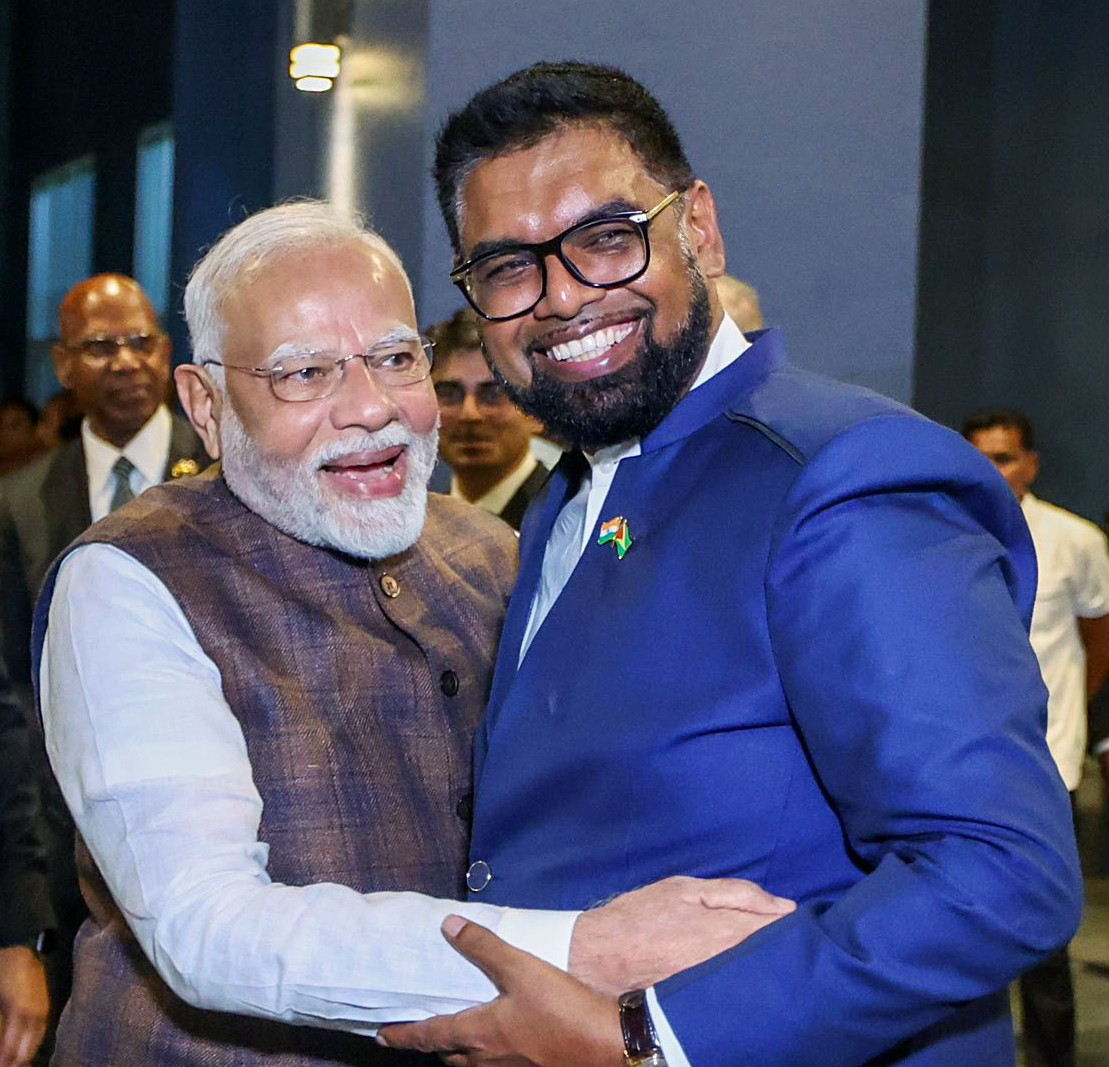 Guyana President Ali praises PM Modi’s leadership