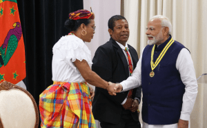 PM Modi dedicates Dominica's top National Award to 140 crore Indians
