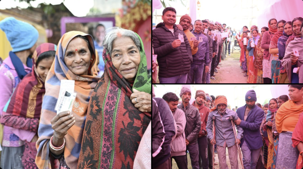 Maharashtra records 6.61% voter turnout, Jharkhand registers 12.71% by 9 am in second phase of Assembly polls