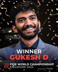 Gukesh beats China's Ding Liren to become youngest-ever World Champion in chess history
